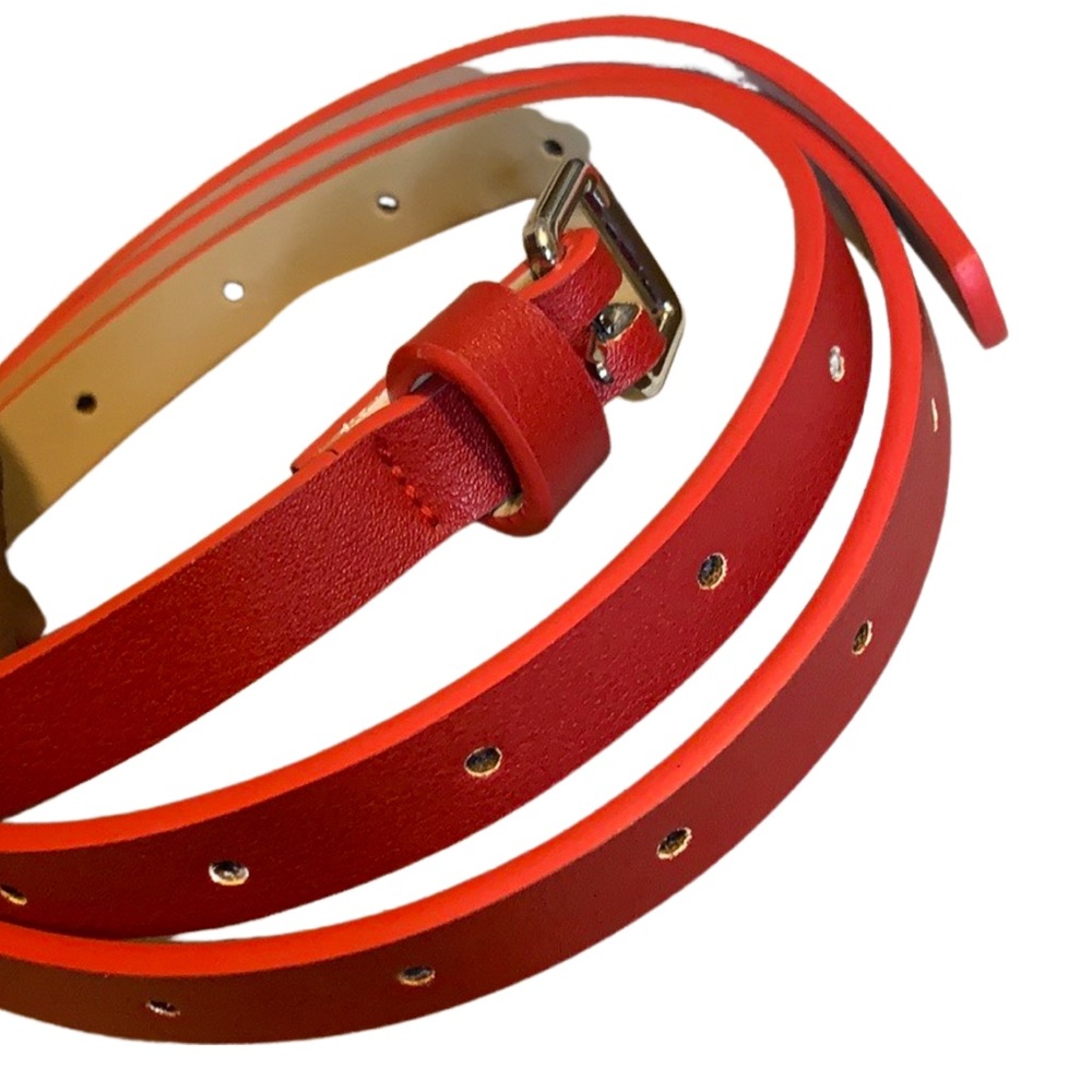 THIN PINK WAIST BELT w/ MULT. HOLES!!!